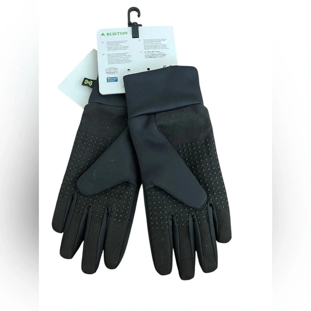 NWT Burton Kids Touch N Go Liner Screen Grab Gloves in Black size small